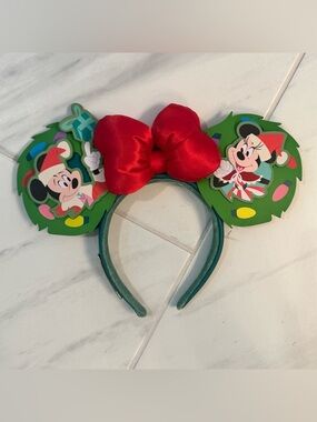 Disney Loungefly Ears Headband - 2023 Holiday Mickey & Minnie